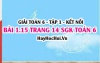 Bài 1.15 SGK Toán 6 tập 1 Kết nối tri thức